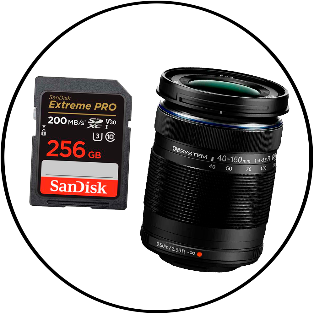 OM SYSTEM OM-5 Mark II + M.Zuiko 12-40/2.8 ED Pro II, svart OM SYSTEM OM-5 Mark II + M.Zuiko 12-40/2.8 ED Pro II, svart