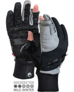 Vallerret W's Nordic Photography Glove M -fotohandskar, svart/grå