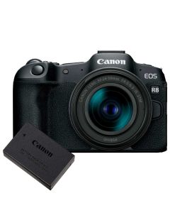Canon EOS R8 + RF 24-50mm IS STM + LP-E17 -systemkamera