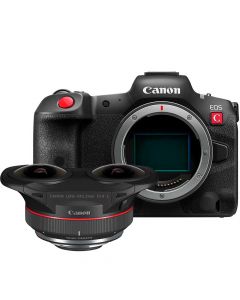 Canon EOS R5 C + RF 5.2/2.8 L Dual Fisheye -systemkamera