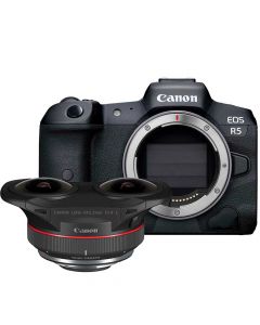 Canon EOS R5 + RF 5.2/2.8 L Dual Fisheye -systemkamera