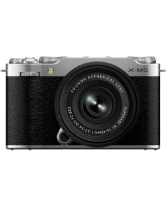 Fujifilm X-M5 + XC 15-45/3.5-5.6 OIS PZ -systemkamera, silver