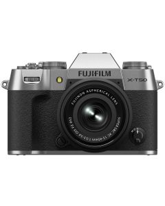 Fujifilm X-T50 + XC 15-45/3.5-5.6 OIS PZ -systemkamera, silver