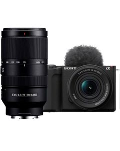 Sony ZV-E10 II + 16-50mm PZ OSS II + 70-350mm G OSS -systemkamera