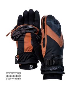 Vallerret Skadi Zipper Mitt PSP L -fotohandskar, brun