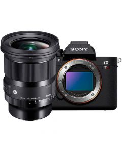 Sony A7R Mark V + Sigma 20/1.4 A DG DN systemkamera