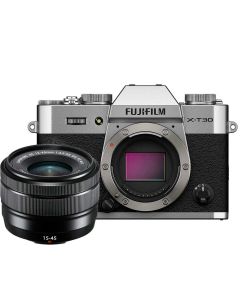 Fujifilm X-T30 III + XC 15-45/3.5-5.6 OIS PZ -systemkamera, silver
