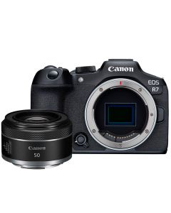 Canon EOS R7 + RF 50/1.8 STM -systemkamera