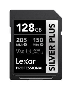 Lexar Professional Silver Plus 1066x SDXC 128GB 205MB/s -minneskort