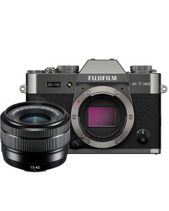 Fujifilm X-T30 III + XC 15-45/3.5-5.6 OIS PZ -systemkamera, charcoal silver
