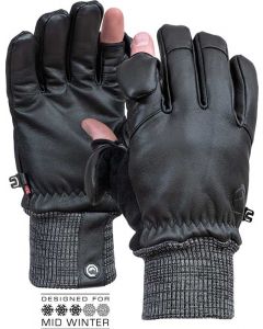 Vallerret Hatchet Leather Photography Glove M -fotohandskar, svart