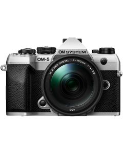 OM SYSTEM OM-5 Mark II + M.Zuiko 14-150/4-5.6 ED II -systemkamera, silver