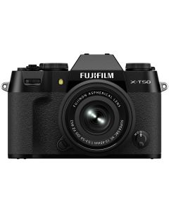 Fujifilm X-T50 + XC 15-45/3.5-5.6 OIS PZ -systemkamera, svart