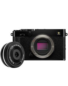 Fujifilm X-E5 + Viltrox AF 28/4.5 -systemkamera, svart