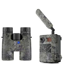 Zeiss Terra ED 10x42 -kikare, Camo + Secacam 3 -åtelkamera
