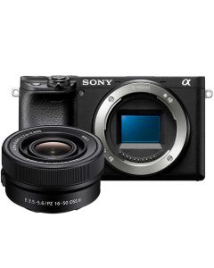 Sony A6400 + 16-50/3.5-5.6 PZ OSS II -systemkamera