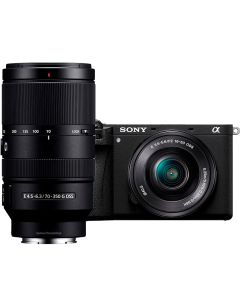 Sony A6700 + SEL 16-50mm PZ OSS + SEL 70-350mm G OSS -systemkamera