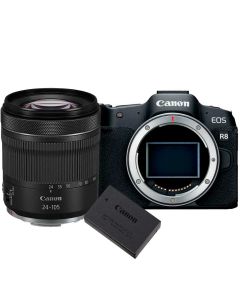 Canon EOS R8 + RF 24-105/4-7.1 IS STM + LP-E17