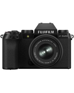 Fujifilm X-S20 + XC 15-45/3.5-5.6 OIS PZ -systemkamera, svart