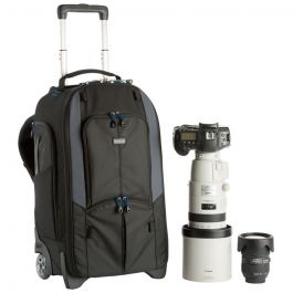 black rolling backpack