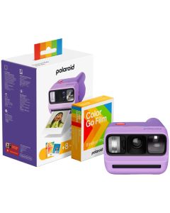 Polaroid Go Gen 3 -direktfilmskamera, violett + Color Film Bundle