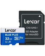 Lexar microSDHC Blue Plus 32GB 100MB/s -minneskort