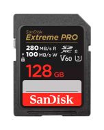 SanDisk Extreme Pro SDXC 128GB V60 280MB/s UHS-II -minneskort