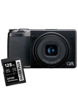 Ricoh GR IIIx HDF -kompaktkamera + Lexar SDXC 128GB