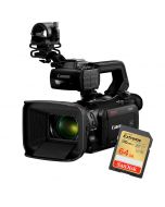 Canon XA75 4K -videokamera + SanDisk Extreme SDXC V30 64GB 170MB/s