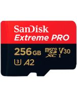 SanDisk Extreme Pro microSDXC A2 V30 256GB 200MB/s -minneskort + SD-adapter