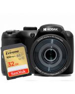 Kodak Pixpro AZ255, svart + SanDisk Extreme SDHC V30 32GB 100MB/s