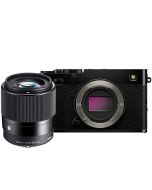 Fujifilm X-E5 + Sigma 30/1.4 C DC DN -systemkamera, svart