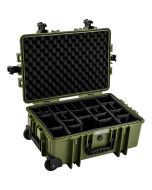 B&W Outdoor Case Type 6700 -väska, bronze/green (divider)