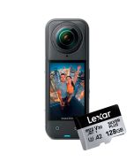 Insta360 X5 360 -actionkamera + Lexar Silver Plus microSDXC 128GB