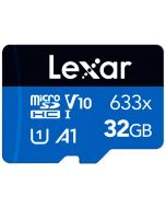 Lexar microSDHC 633x U3 V10 32GB 95MB/s -minneskort