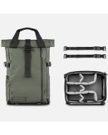 WANDRD PRVKE 21L V4 Photo Bundle -ryggsäck, Wasatch Green