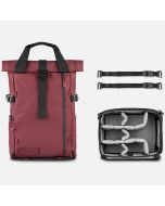 WANDRD PRVKE 21L V4 Photo Bundle -ryggsäck, Rhone Burgundy