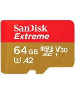 SanDisk Extreme microSDXC V30 A2 64GB 170MB/s + SD-adapter