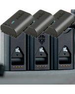 Jupio Pr1me Gear Tri-Charge -trippelladdare + 3st. Jupio LP-E6P