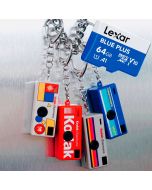 Kodak Charmera Keychain Digital Camera + Lexar microSDXC 64GB