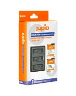 Jupio Value Pack: 2x DJI Osmo Action 3/4/5 Pro Batteri + USB Triple laddare