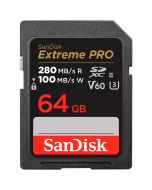 SanDisk Extreme Pro SDXC 64GB V60 280MB/s UHS-II -minneskort