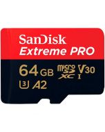 SanDisk Extreme Pro microSDXC A2 V30 64GB 170MB/s + SD-adapter