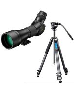 Nikon Monarch 82ED-A + 20-60W -tubkikare + Leofoto LV-323C+BV-10 -stativ kit