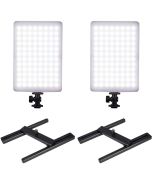 2 x Nanlite Compac 20 LED Photo Light + H-Stent Stand