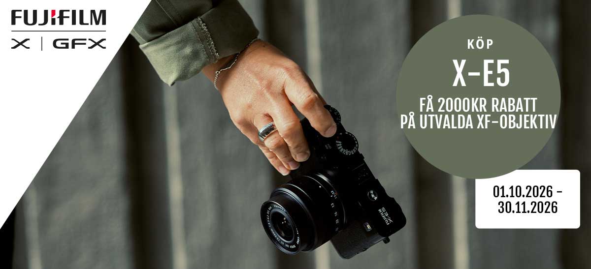 Fujifilm X-E5 + Objektiv -kampanj